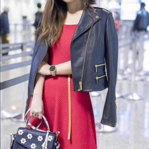 NWOT! Michael Kors Bristol Floral Appliqué Top Handle Crossbody - Picture 4 of 14